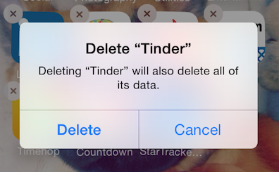 tinder account deleted